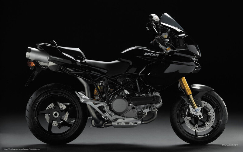 Black Ducati Motorcycle — Dramatic, Photograph, Exhaust, Windshield