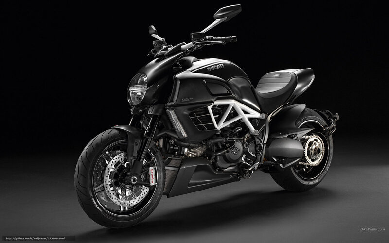Black Ducati Motorcycle — Dramatic, Photograph, Headlight, Seat, Engine