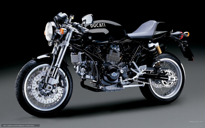 Black Ducati Motorcycle — Dramatic, Photograph, Headlight, Seat