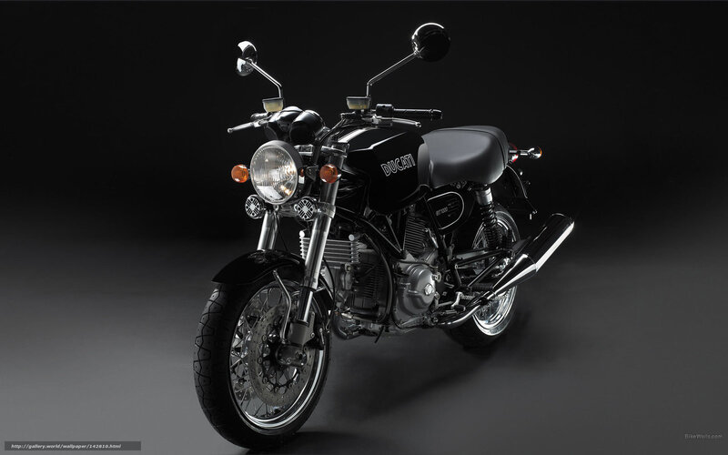 Black Ducati Motorcycle — Dramatic, Photograph, Headlight