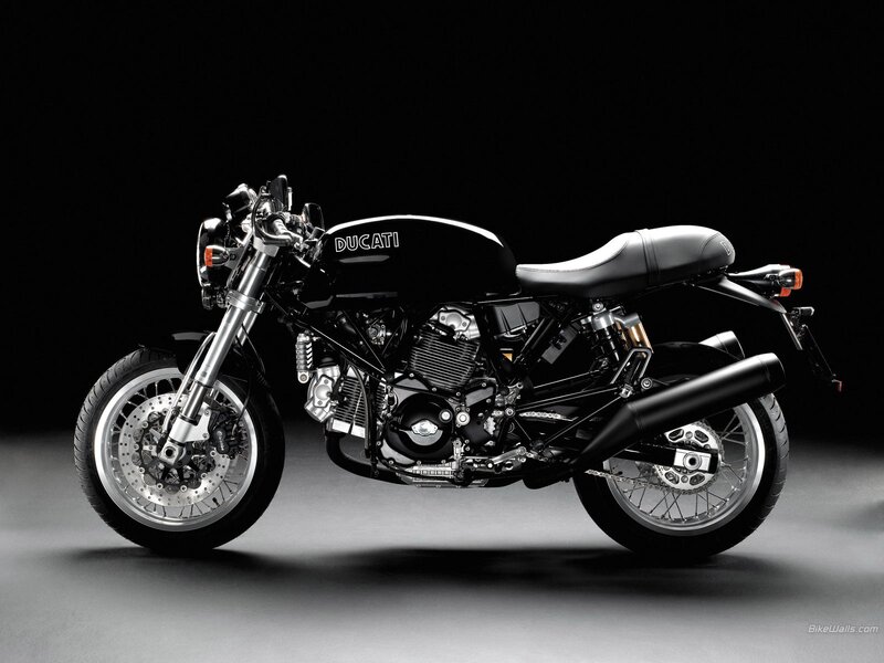 Black Ducati Motorcycle — Dramatic, Photograph, Seat, Engine, Exhaust