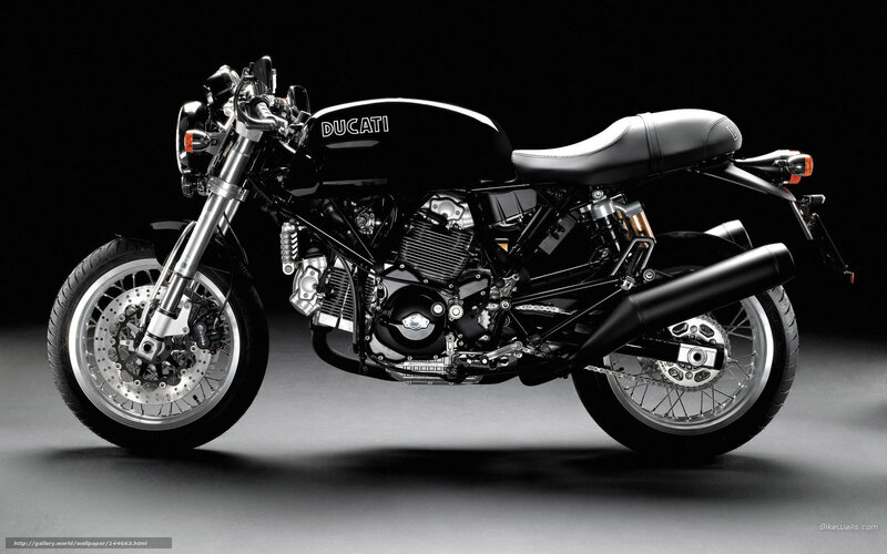 Black Ducati Motorcycle — Dramatic, Photograph, Seat, Engine