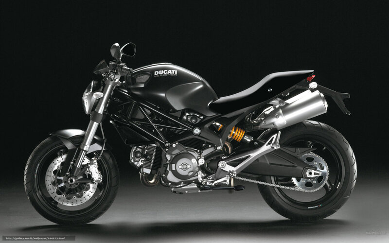Black Ducati Motorcycle — Dramatic, Photograph, Seat, Exhaust, Engine