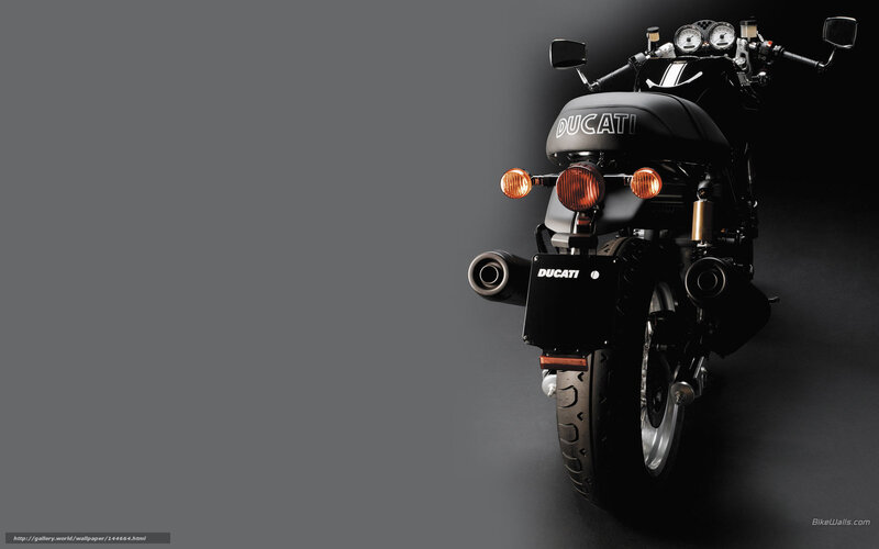 Black Ducati Motorcycle — Dramatic, Photograph, Taillight