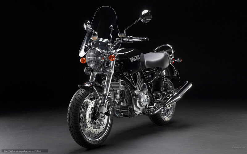 Black Ducati Motorcycle — Dramatic, Photograph, Windshield