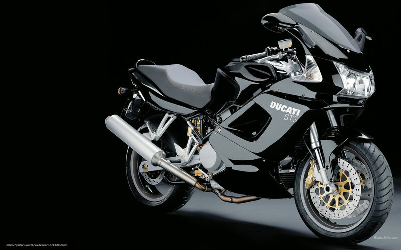 Black Ducati ST3 motorcycle