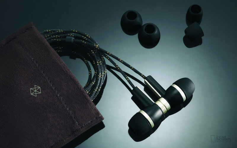 black earbuds with carrying case