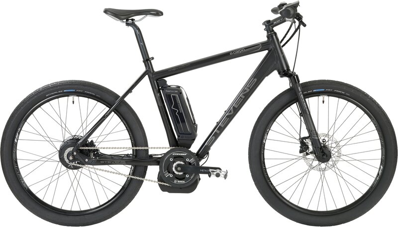 black electric bicycle