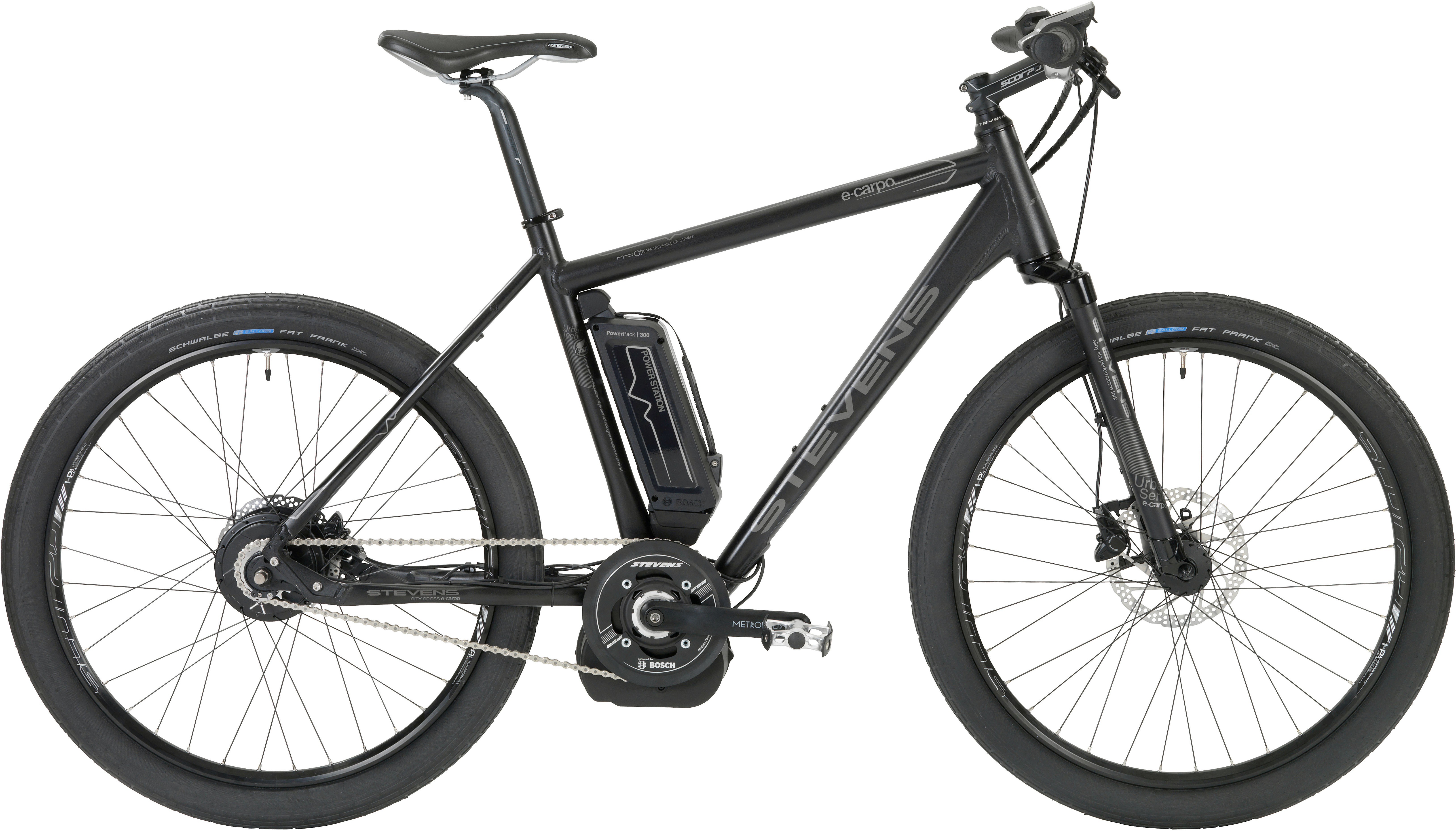 black electric bicycle
