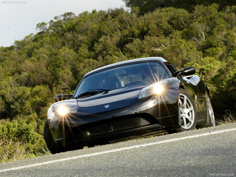 Black Electric Car