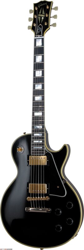 black electric guitar