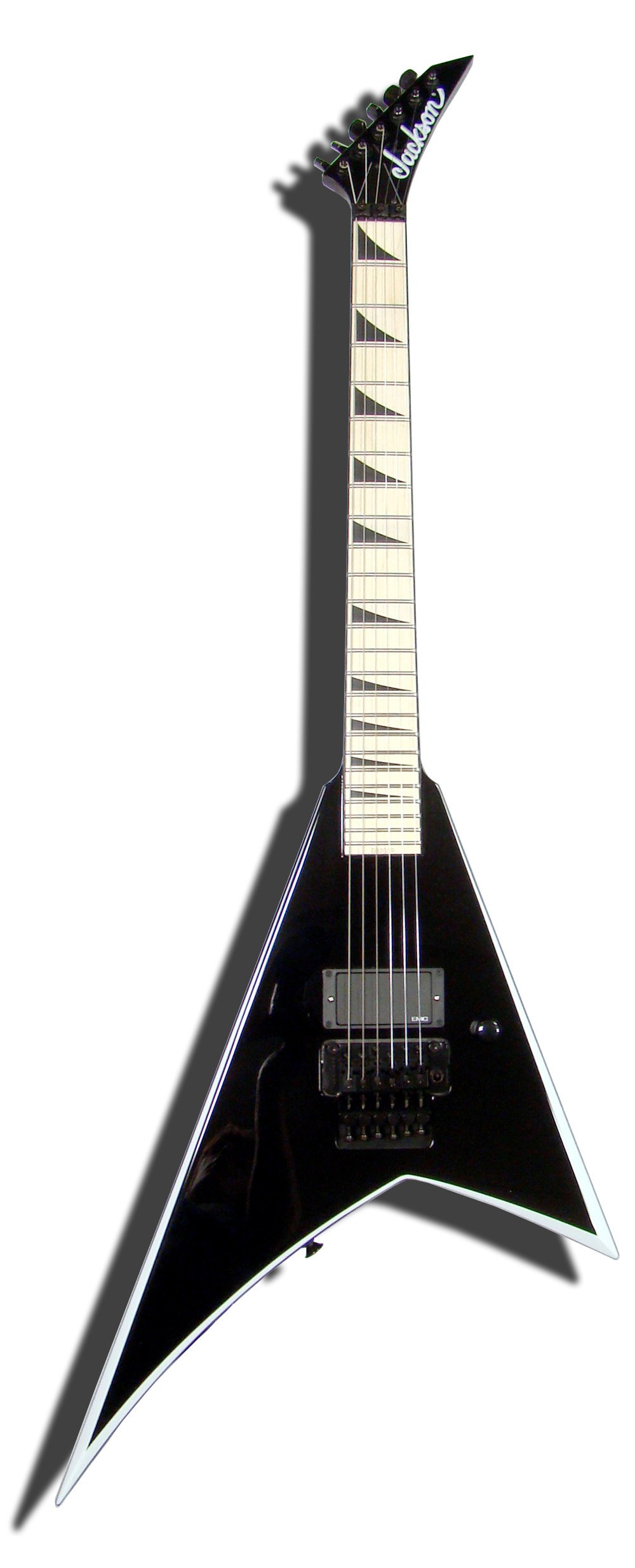 black electric guitar