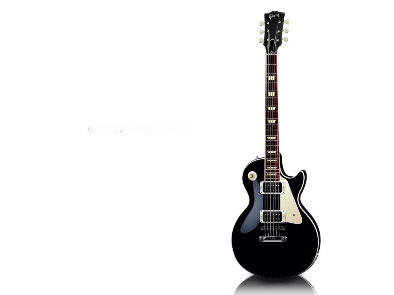 black electric guitar