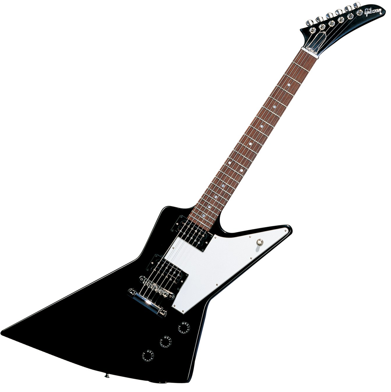black electric guitar