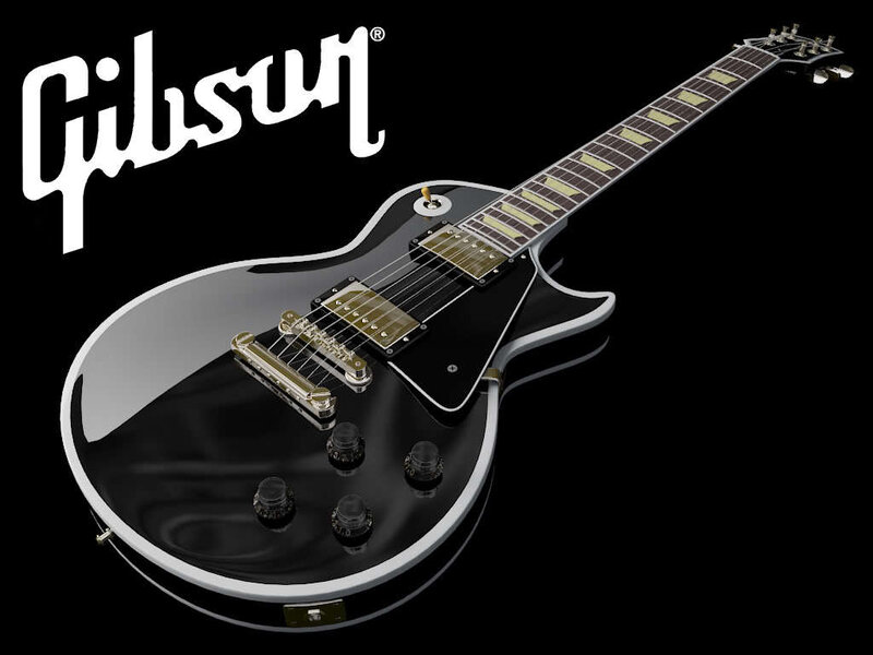 Black Electric Guitar — Dramatic, 3d Render