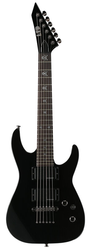 Black Electric Guitar — Neutral, Photograph, Guitar Neck, Pickups, Control Knobs