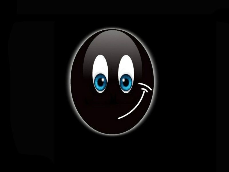 Black Emoji Face