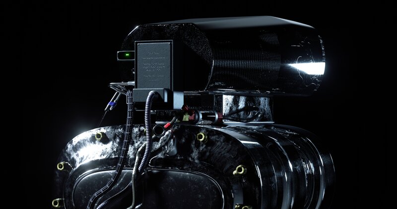 Black Engine Component