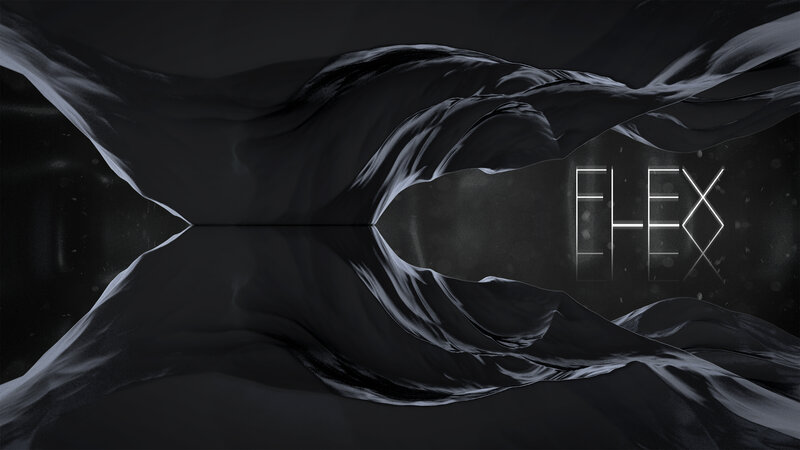 Black Fabric Flowing