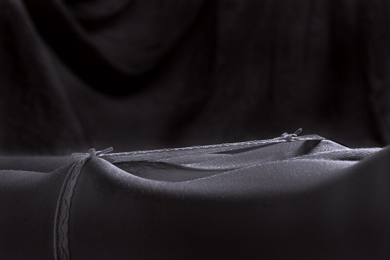 black fabric texture close-up