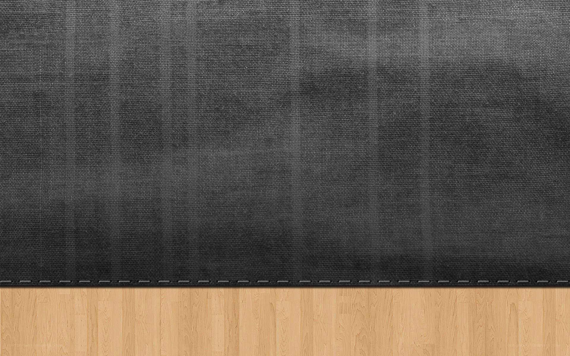 black fabric with wood floor