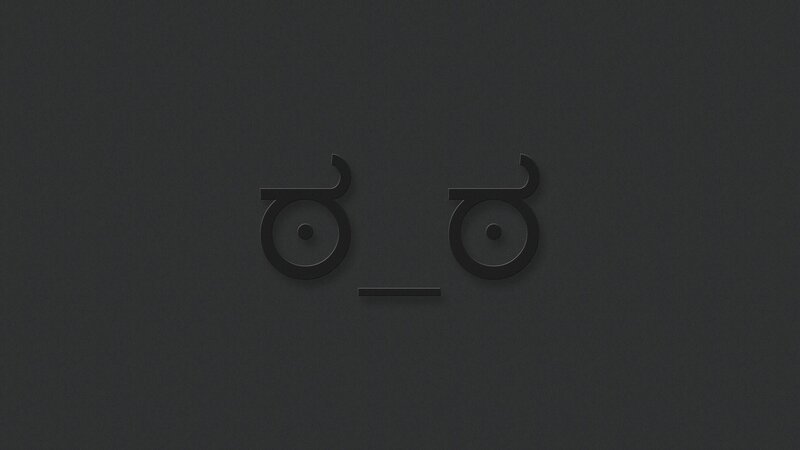 Black Face Icon