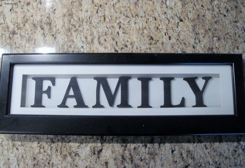 Black Family Sign