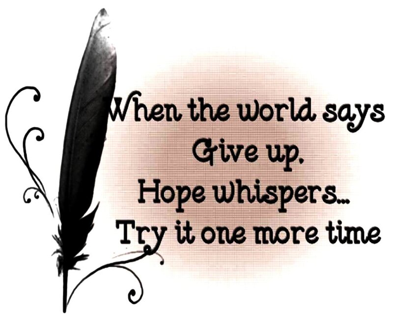 Black Feather with Text