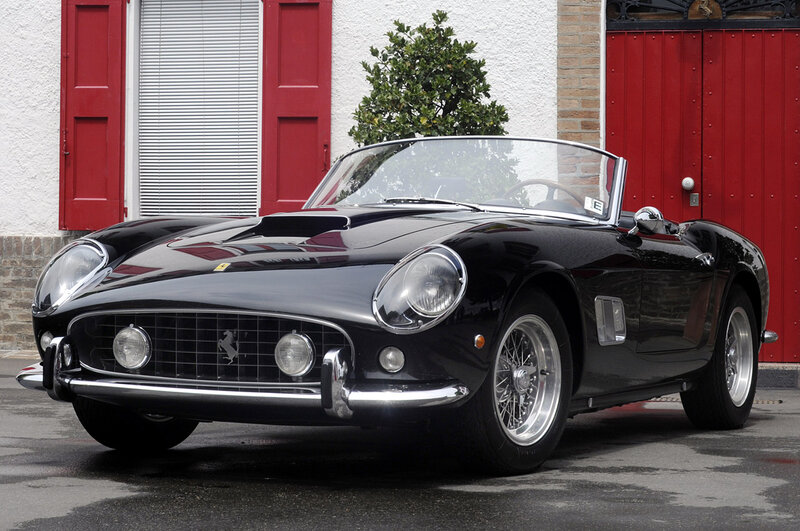 Black Ferrari 250 GT Spyder