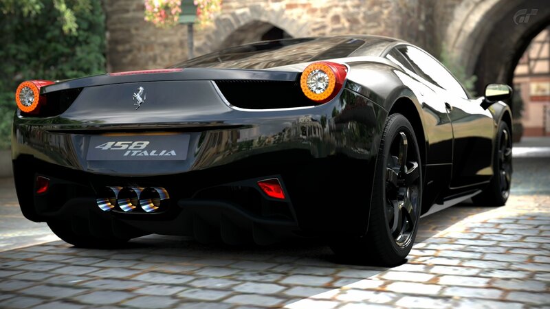 Black Ferrari 458 Italia — Calm