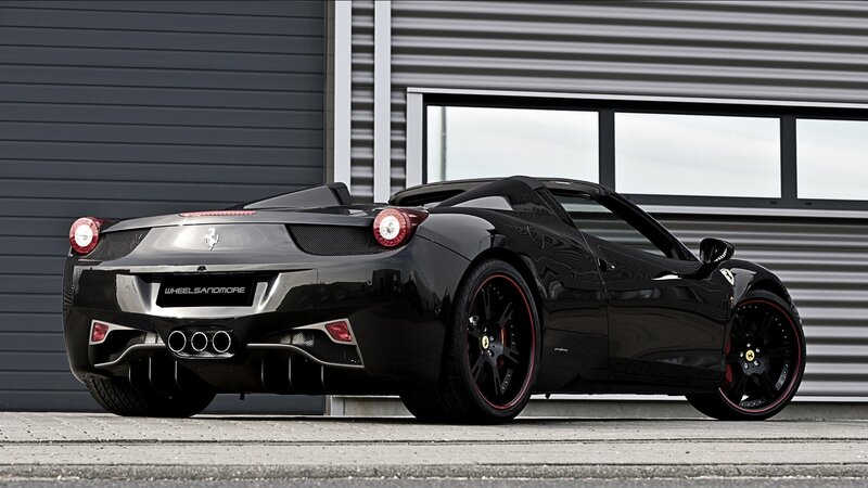 Black Ferrari 458 Spider