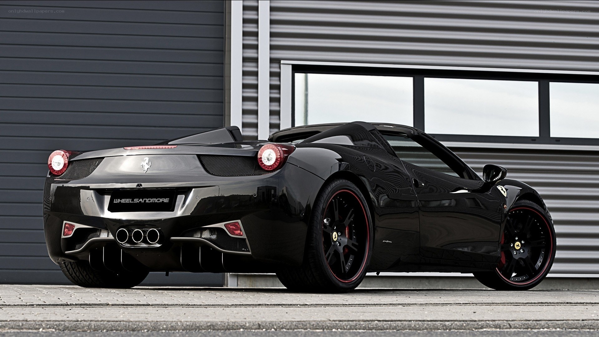 Black Ferrari 458 Spider