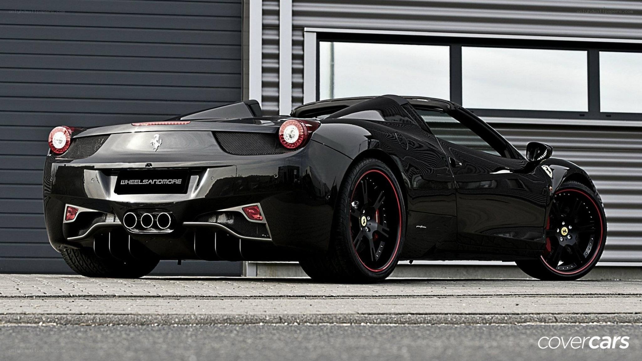 Black Ferrari 458 Spider