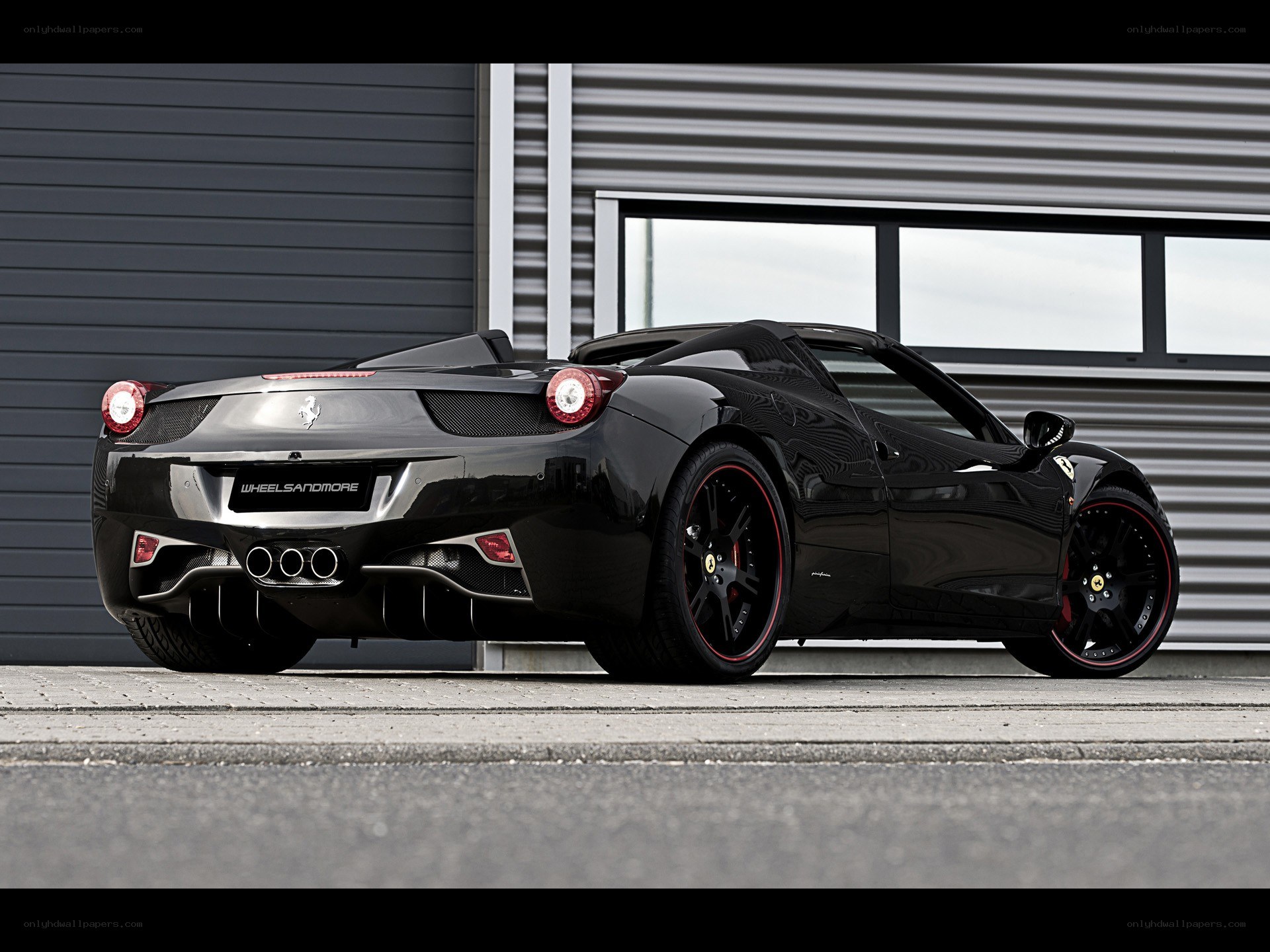 Black Ferrari 458 Spider