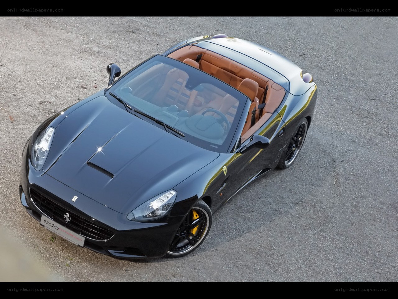 black ferrari cabriolet