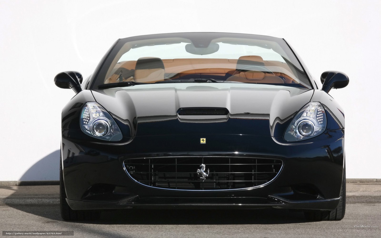 black ferrari cabriolet