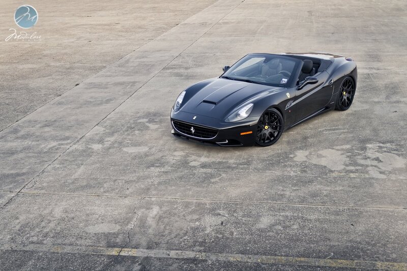 Black Ferrari California convertible
