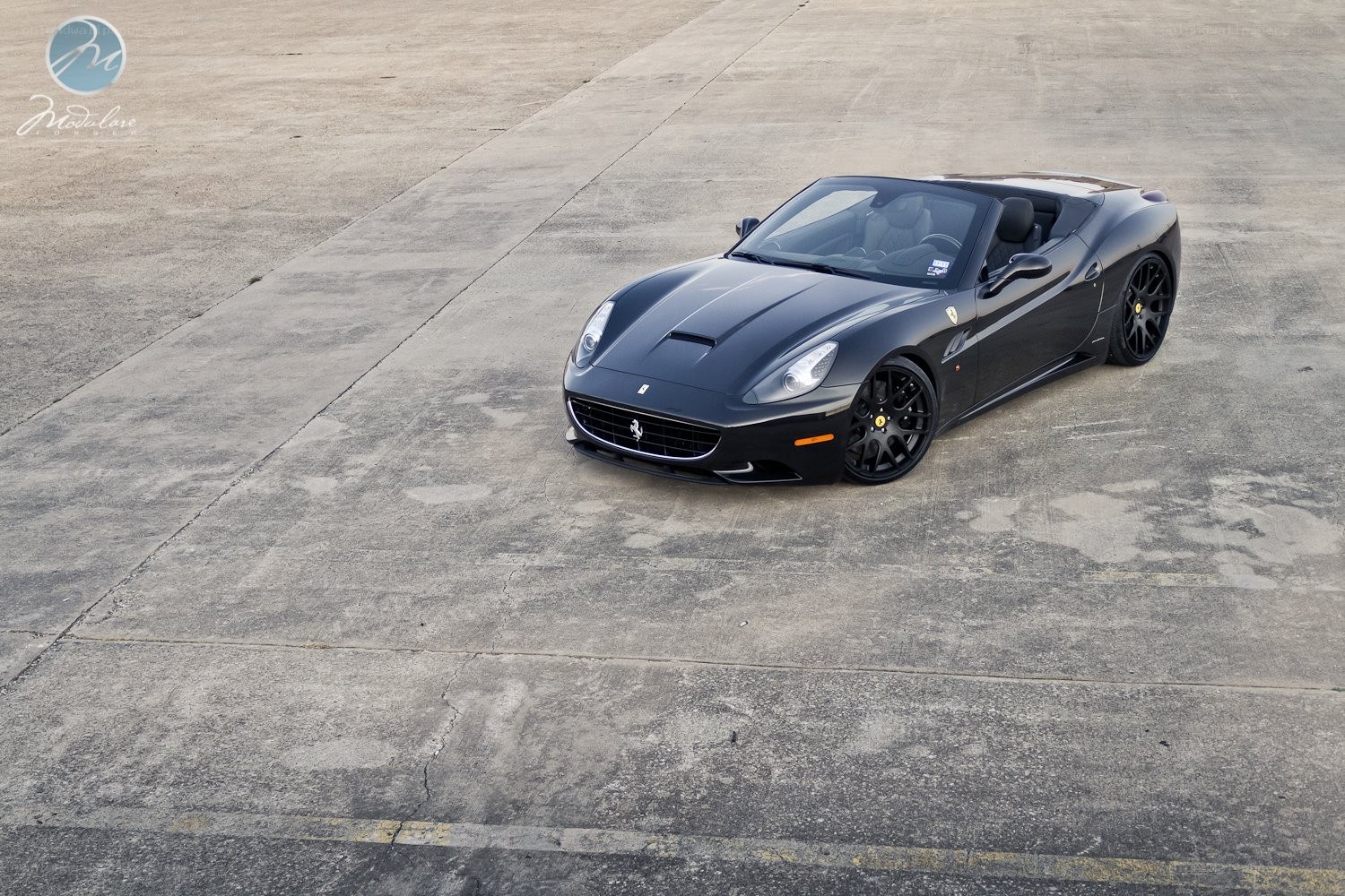 Black Ferrari California convertible