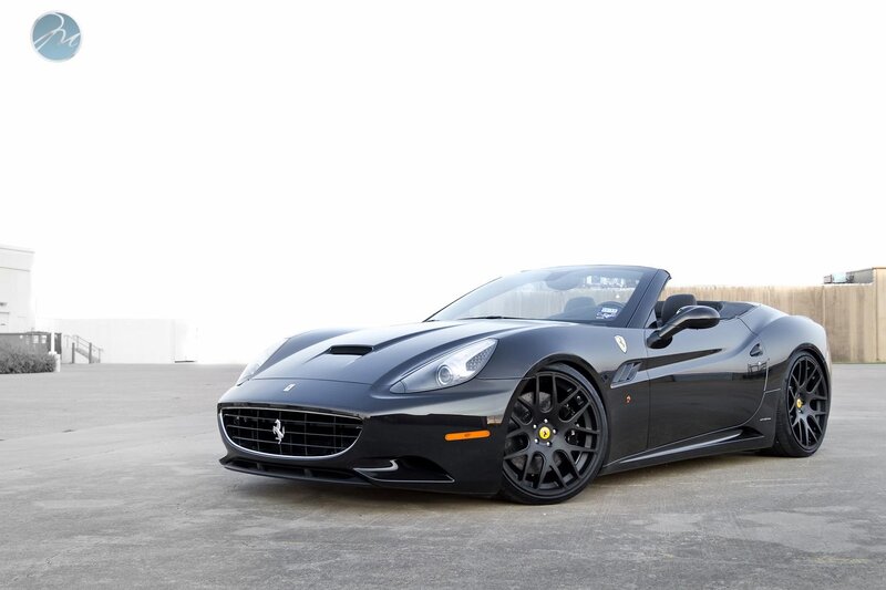 Black Ferrari California convertible
