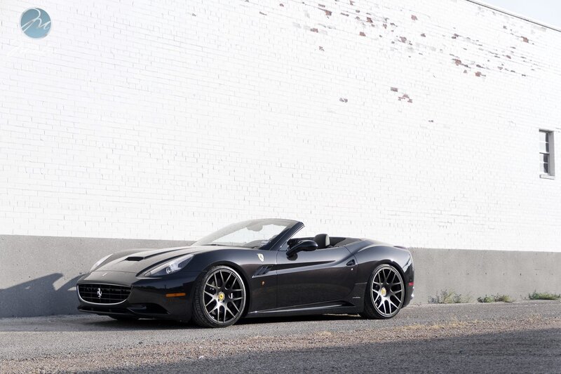 Black Ferrari California parked