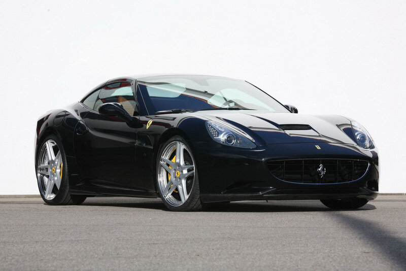 Black Ferrari California sports car