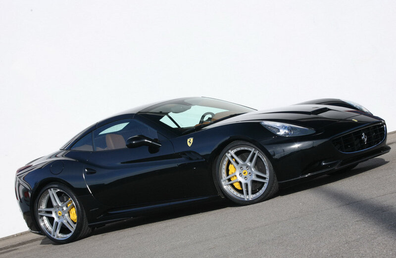Black Ferrari California sports car