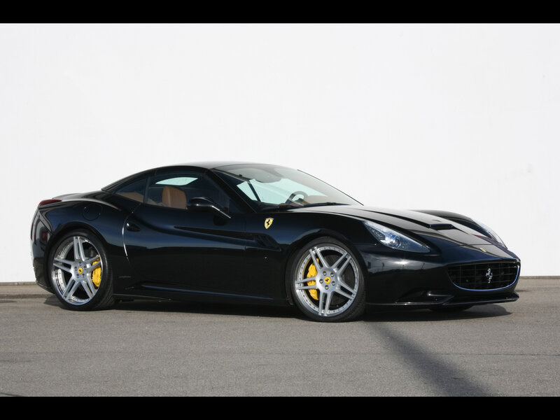 Black Ferrari California sports car