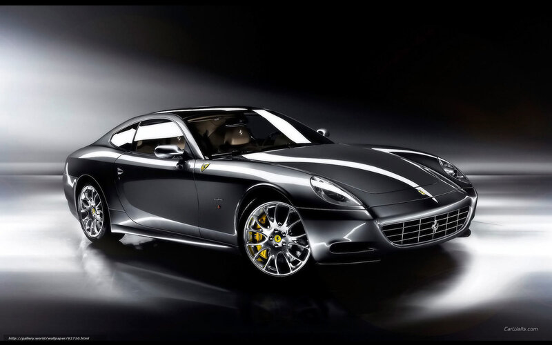 Black Ferrari Car — Dramatic, Photograph