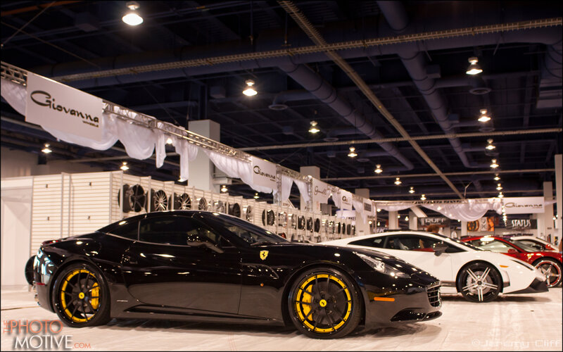 Black Ferrari Car — Dramatic