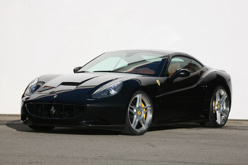 Black Ferrari Car — Neutral, Photograph, Wheels, Grille, Silver, Yellow