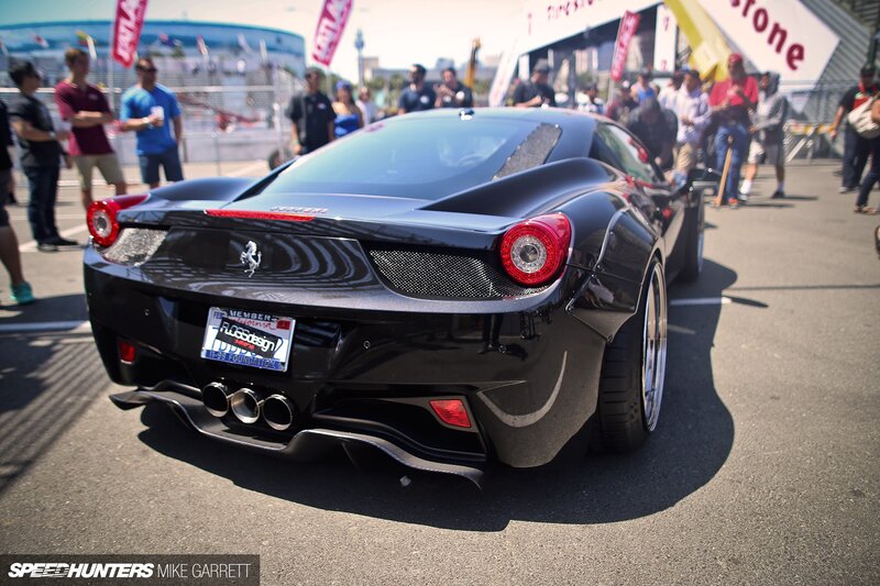 Black Ferrari Car — Outdoor