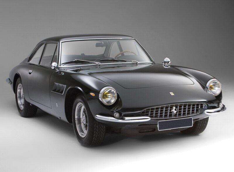 Black Ferrari classic car