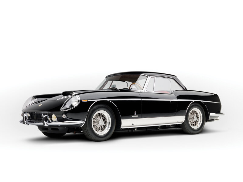 Black Ferrari classic car