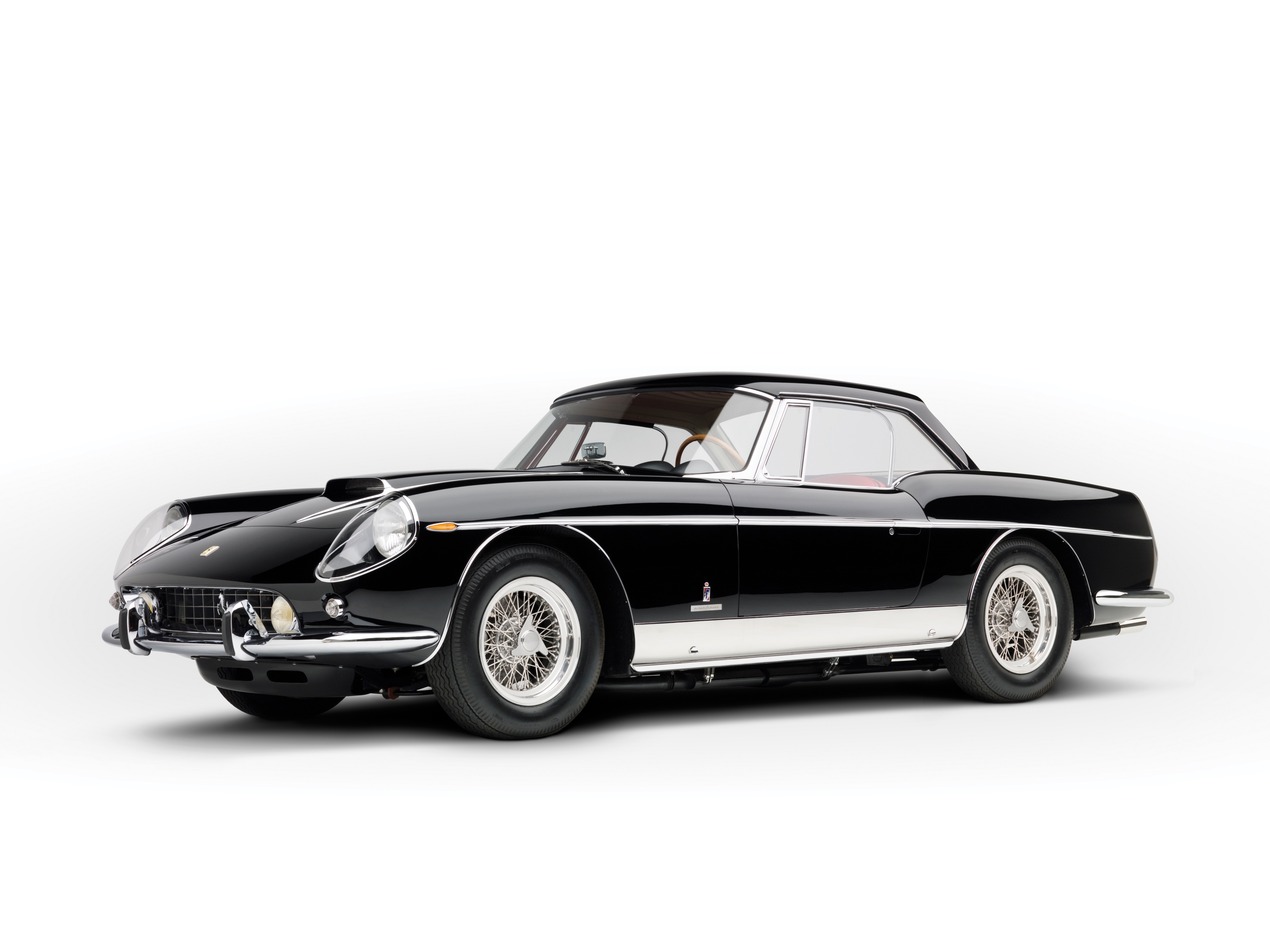 Black Ferrari classic car